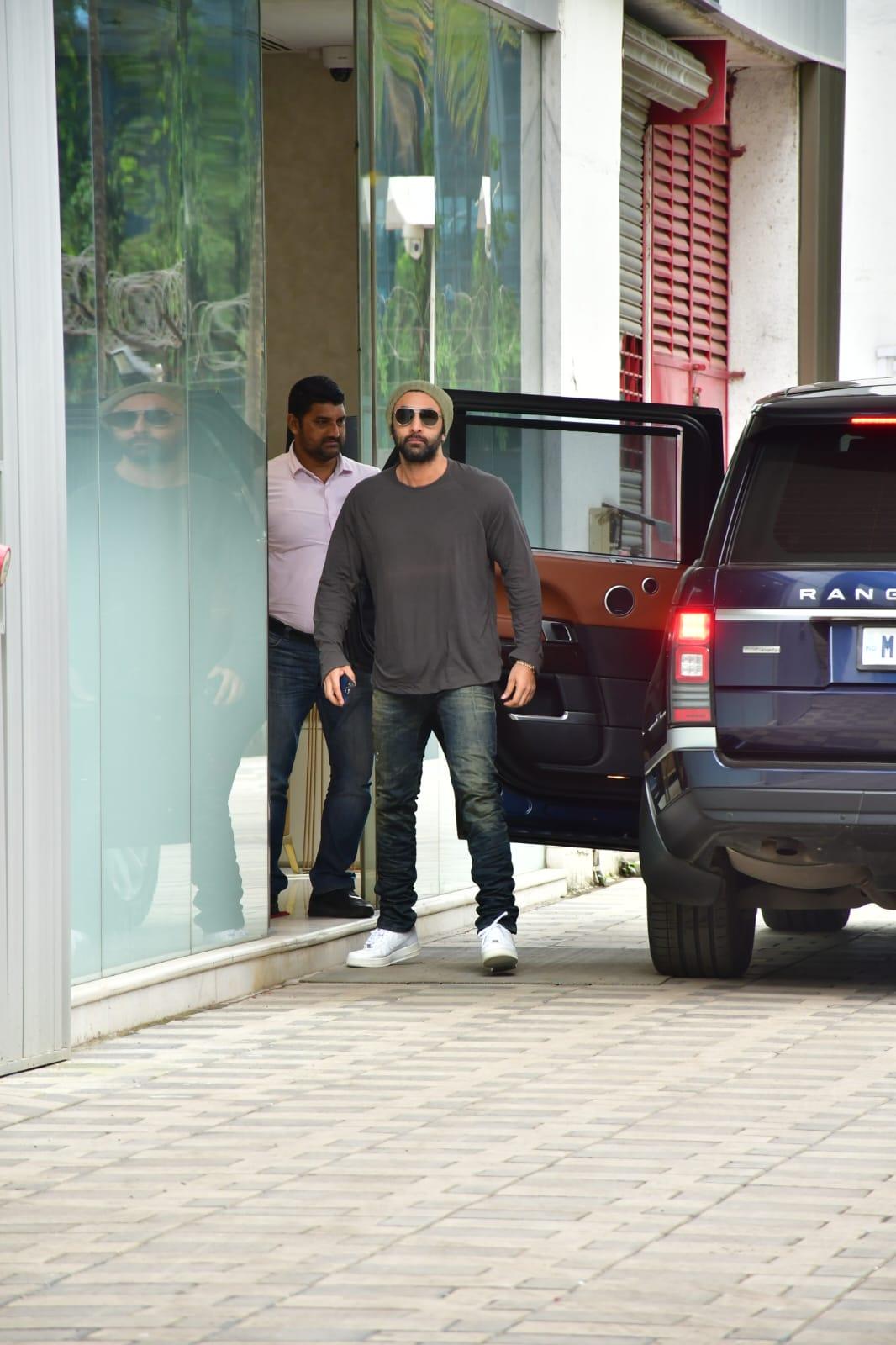 Ranbir Kapoor was snapped at T-Series office in Andheri today